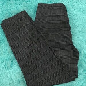 Max Studio Men's Charcoal Checkered Pants